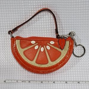 Coach Orange Slice Wristlet